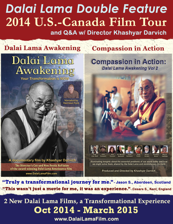 Dalai
                                                          Lama Double
                                                          Feature Poster
                                                          - US-Canada